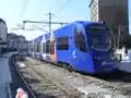 Tramwaj typu Siemens AG Avanto obsługujący linię T4 na stacji Livry-Gargan