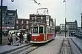 Tramwaj na końcówce w Tourcoing w 1982