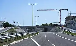 Węzeł z ulicą 8 Pułku Ułanów