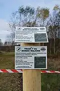 Tablice informacyjne o trasach sportowo-rekreacyjnych w Koszwicach