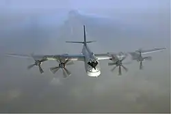 Tu-95MS w locie
