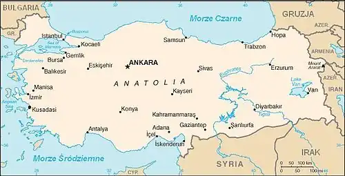 Mapa opisywanego kraju