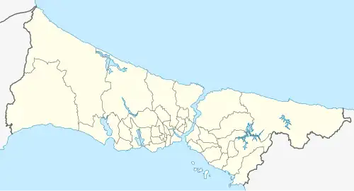 Mapa konturowa Stambułu