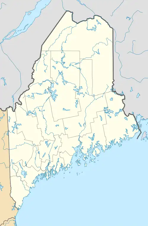 Mapa konturowa Maine