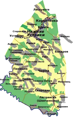 Plan rejonu ustrzyckiego