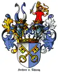 Herb von Uechtritz, właścicieli wsi w XVIII w.
