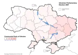 Komunistyczna Partia Ukrainy (5,39%)