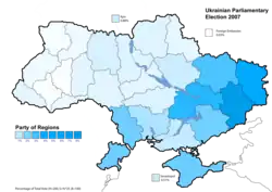 Partia Regionów (34,37%)