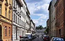 Widok od zachodu, od al. Mickiewicza