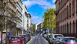 Widok od ul. Wenecja na północ