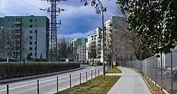 Ulica gen. Augusta Fieldorfa-Nila, widok na zachód