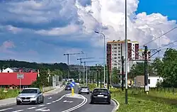 Widok od skrzyżowania z ul. Pleszowską na wschód