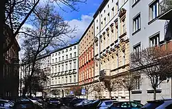 Widok środkowej części ulicy