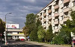 Widok od skrzyżowania z ul. Królewską na północ