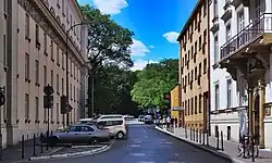 Widok na północny zachód, od skrzyżowania z ul. Librowszczyzna