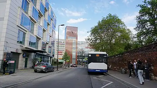 Ulica przy Galerii Krakowskiej