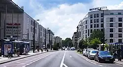 Widok od skrzyżowania z ul. Ogrodową na południe