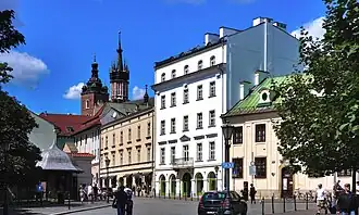 Zabudowa ulicy, widok z Plant