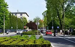 Widok na wschód, po lewej gmach główny AGH