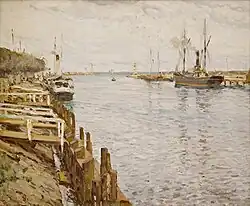 Hafeneinfahrt von Warnemünde (1907)