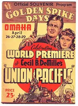 Plakat Golden Spike Days Celebration z 1939 roku