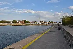 Widok z falochronu zachodniego