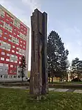 Abstrakcyjna rzeźba w Ostravie