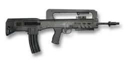 Karabinek VHS w układzie bezkolbowym (bullpup).