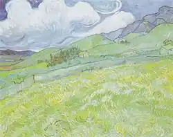 Vincent van Gogh, Krajobraz górski za szpitalem świętego Pawła, 1889