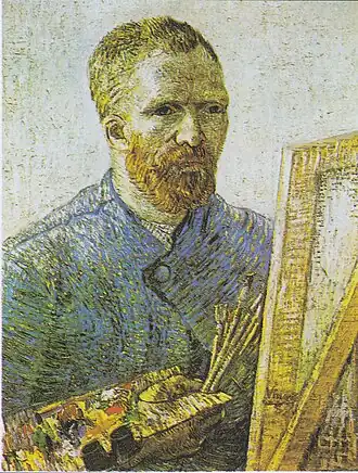 Autoportret przed sztalugą (1888), Muzeum Vincenta van Gogha