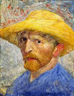Vincent van Gogh, Autoportret w Słomkowym Kapeluszu III, 1887