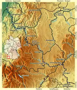 Mapa przebiegu linii kolejowej KBS 720