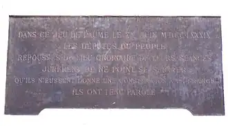 Tablica pamiątkowa autorstwa Luca Oliviera Mersona