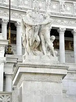 Kompozycja rzeźbiarska będąca alegorią zgody