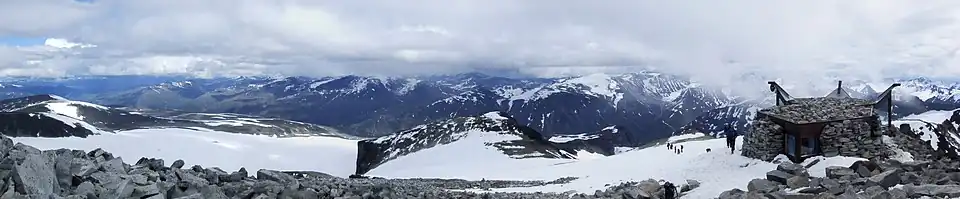 Widok ze szczytu w kierunku wschodnim