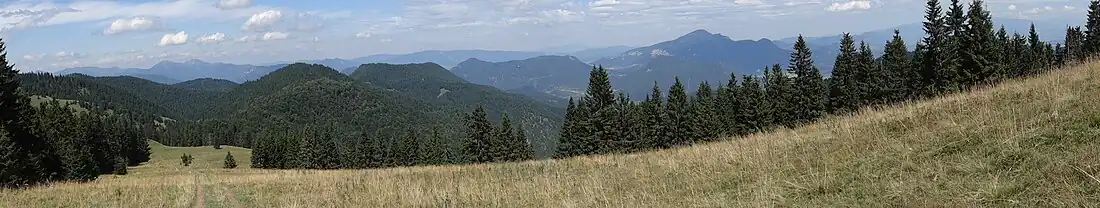 Panorama widokowa spod szczytu Šiprúňa