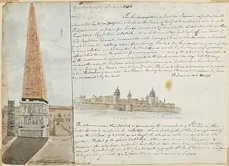 Zamek w 1806, autor James Weir