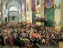 Wnętrze katedry w 1812 r.