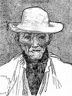 Vincent van Gogh, Chłop w słomkowym kapeluszu, 1888