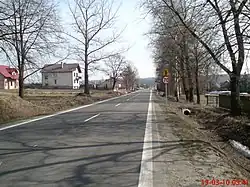 Droga wojewódzka nr 875 w Wólce Niedźwiedzkiej