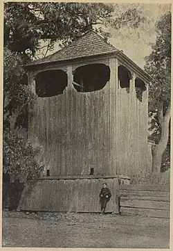 Dzwonnica przy kościele ok. 1915 r.