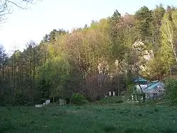 Wylot wąwozu w Mnikowie