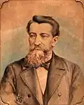 Władysław Barwicki - Portret ojca (akwarela, pastel, tektura)