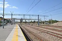 Widok z peronu 2 w 2015 r.