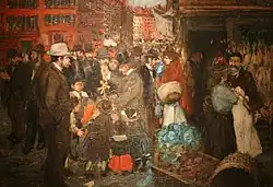 George Luks, Scena uliczna (Hester Street) (1905)