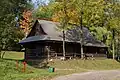 Chałupa z Bażanowic (1872 r.) znajdująca się w Górnośląskim Parku Etnograficznym w Chorzowie