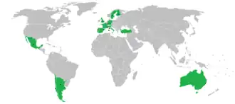 Mapa przedstawiająca lokacje rajdów w sezonie 2019
