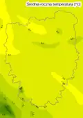 Średnia roczna temperatura