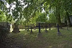 Cmentarz wojenny Nr 391 w Kocmyrzowie, na którym pochowani są żołnierzy Austrii, Węgier i Rosji polegli w czasie bitwy pod Krakowem.