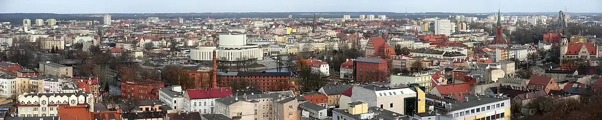 Panorama miasta z wieży ciśnień